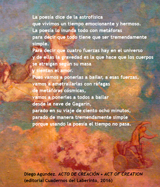 DIEGO AGÚNDEZ, ACTO DE CREACIÓN,  ACT OF CREATION