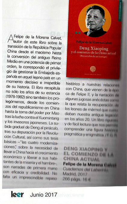 La revista LEER aconsenja "Deng Xiaoping y el comienzo de la China"